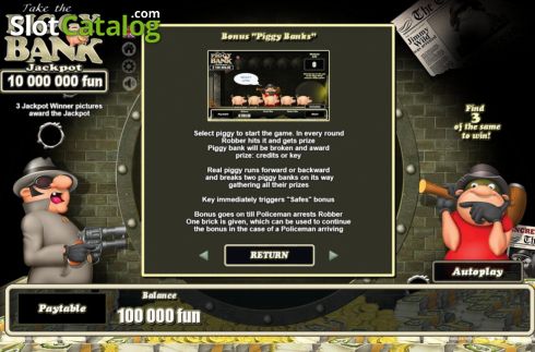 画面9. Piggy Bank Scratch (Belatra Games) カジノスロット