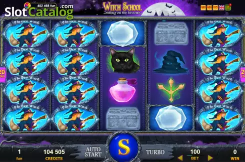 Free Spins Win Screen. Witch School slot