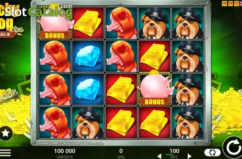 Game Screen. Richy Hog slot