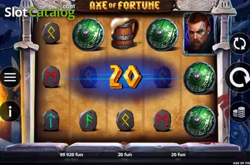 Win screen. Axe of Fortune slot
