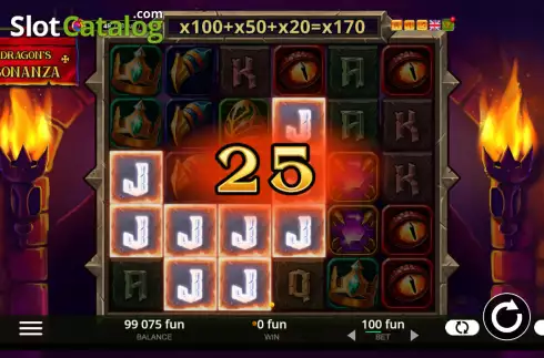 Bildschirm3. Dragon's Bonanza slot