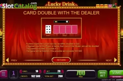 Gamble 1. Lucky Drink in Egypt slot