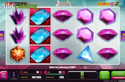 画面2. Jewels (Belatra Games) カジノスロット