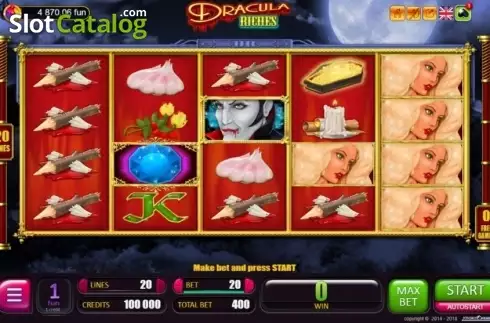 Bildschirm2. Dracula Riches slot