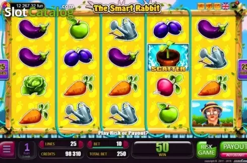 Win Screen. The Smart Rabbit slot