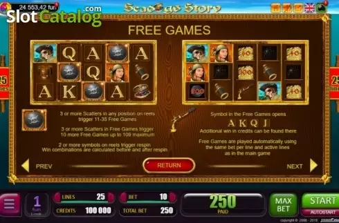 Free Spins. Seadogs Story slot