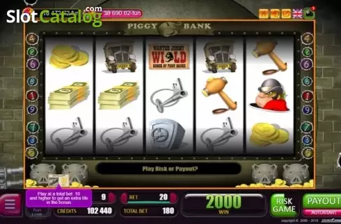 Win Screen. Piggy Bank (Belatra Games) slot