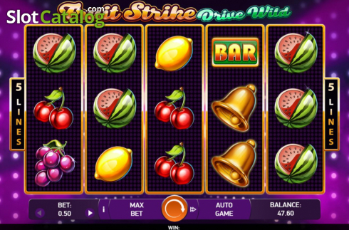 Reel Screen. Fruit Strike: Drive Wild slot