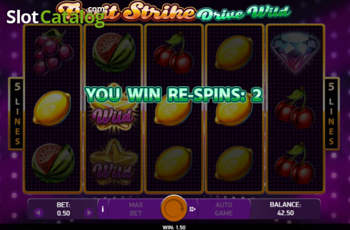 Respin Feature 1. Fruit Strike: Drive Wild slot