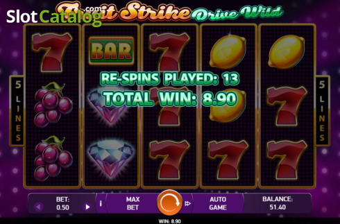 Respin Feature 2. Fruit Strike: Drive Wild slot