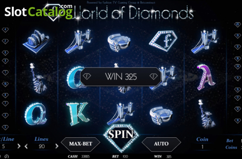 画面4. World of Diamonds カジノスロット