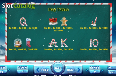 Bildschirm7. Magical Christmas slot