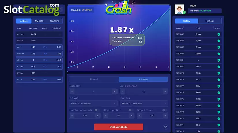 Crash Win Screen