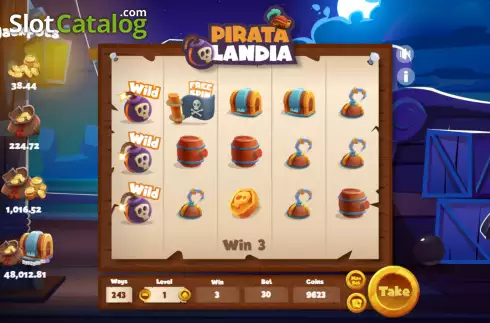 画面4. Pirata Landia カジノスロット