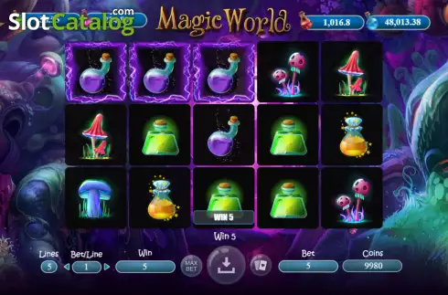Win screen. Magic World (BetConstruct) slot