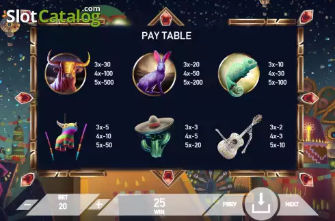 Pay Table screen 2. Undead Festival slot