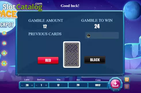 Gamble Double Up Risk Game Screen. Space (BetConstruct) slot