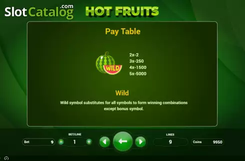 Skärmdump5. Hot Fruits (BetConstruct) slot