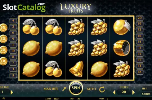 画面2. Luxury Fruits (BetConstruct) カジノスロット