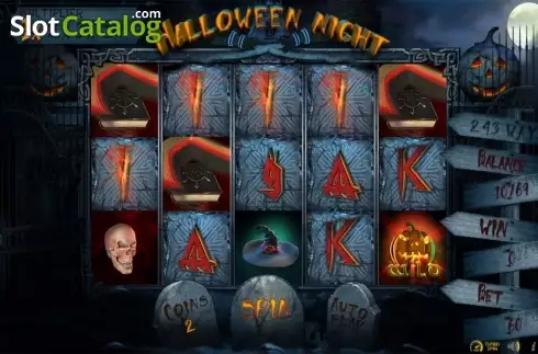 Scatter win screen. Halloween Night (BetConstruct) slot