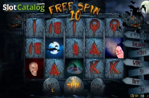 Free spins screen. Halloween Night (BetConstruct) slot