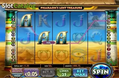 Bildschirm3. Pharaohs Lost Treasure slot