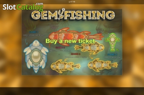 Game Screen. Gem Fishing slot