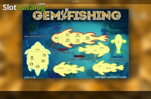 Game Screen. Gem Fishing slot
