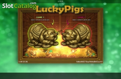 Game Screen . Lucky Pigs slot