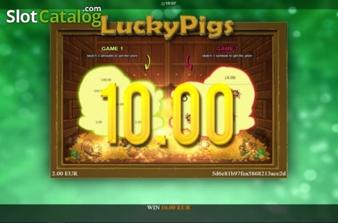 Écran6. Lucky Pigs Machine à sous