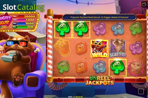 Win screen 2. Hungry Biscuit slot