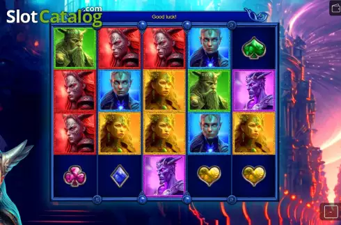 Game screen. The Titans of Gata slot