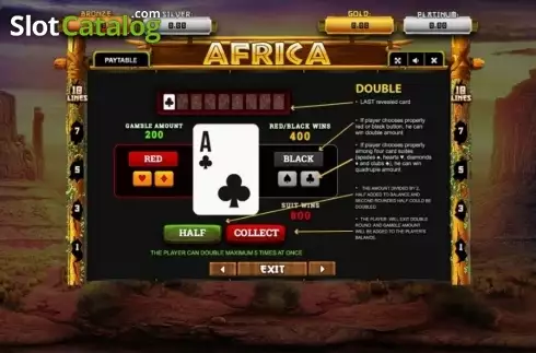 Bildschirm7. Africa (Betsense) slot