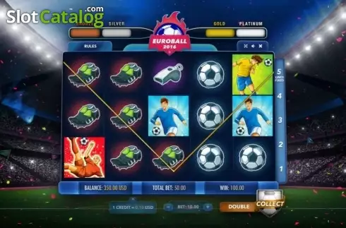 Win Screen. Euroball slot