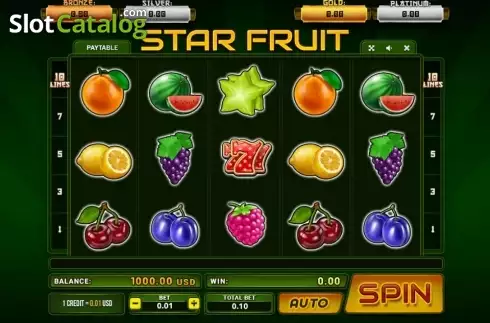 Écran2. Star Fruit (Betsense) Machine à sous