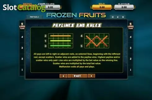 Schermo5. Frozen Fruits (Betsense) slot