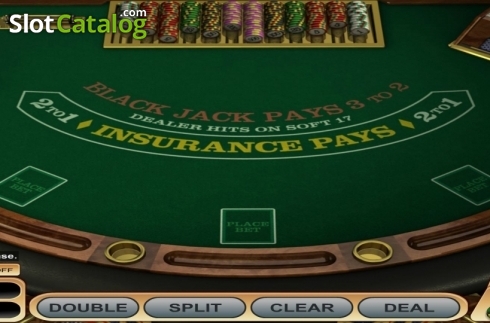 Game Screen. American Blackjack (Betsoft) slot
