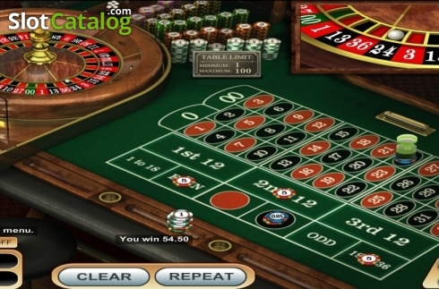 Game Screen 2. American Roulette (Betsoft) slot