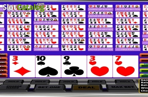 Game Screen. Bonus Poker MH (Betsoft) slot
