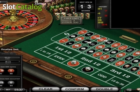 Game Screen. Common Draw Roulette slot