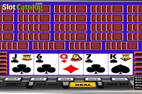 Game Screen. Double Bonus Poker MH (Betsoft) slot