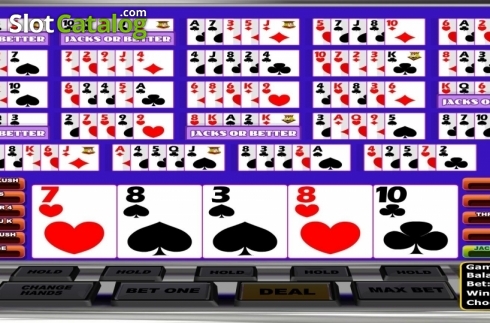 Ekran3. Double Bonus Poker MH (Betsoft) yuvası