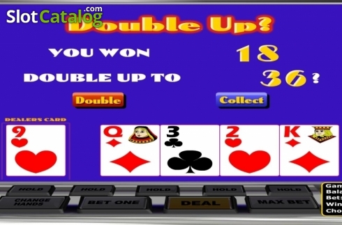 Game Screen. Double Jackpot Poker MH (Betsoft) slot