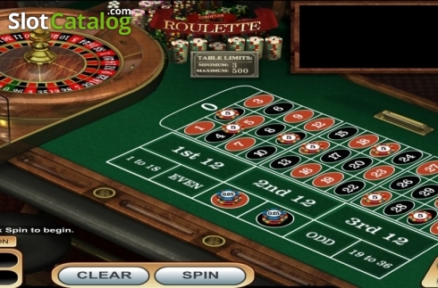 Game Screen. European Roulette (Betsoft) slot