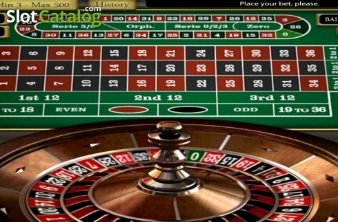 Game Screen. Zoom Roulette (Betsoft) slot