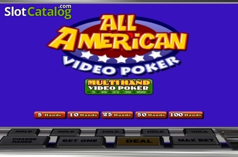 Ekran2. All American Poker MH (Betsoft) yuvası