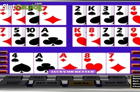 Game Screen 3. All American Poker MH (Betsoft) slot