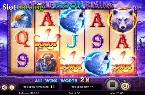 Bildschirm6. Wolf Moon Rising slot