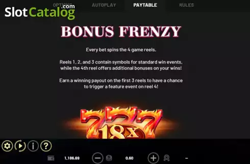 画面7. 7 Fortune Frenzy カジノスロット