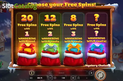 Free Spins Win Screen 2. Sleighin' It slot